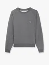 Maison Kitsuné Fox Head Patch Sweatshirt In Grey