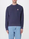 Maison Kitsuné Bold Fox Head Cotton Sweatshirt In Blue