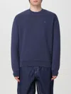 Maison Kitsuné Man Sweatshirt Navy Size S Cotton In Blue