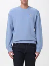 Maison Kitsuné Standing Fox Cotton Sweatshirt In Blue