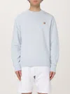 Maison Kitsuné Sweatshirt  Men Color Gnawed Blue In Hellblau