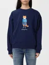 Maison Kitsuné Sweatshirt  Woman Color Blue In Blue