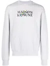 Maison Kitsuné Relaxed Drop Shoulder Knit In Gray