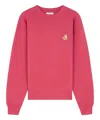 Maison Kitsuné Fox Patch Sweatshirt In Red