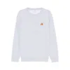 Maison Kitsuné Fox Head Regular Fit Sweatshirt In White