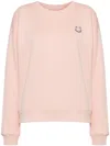 Maison Kitsuné Bold Fox Head Patch Sweatshirt In Pink & Purple
