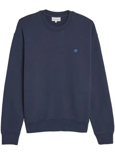 Maison Kitsuné Cotton Sweatshirt In Blue