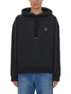 Maison Kitsuné Maison Kitsune Black Fox Head Patch Hoodie In Black