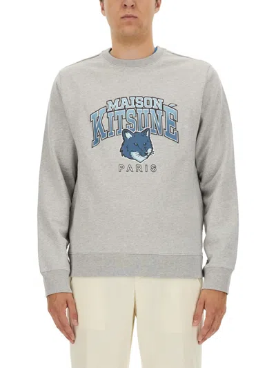 MAISON KITSUNÉ MAISON KITSUNÉ SWEATSHIRT WITH LOGO PRINT