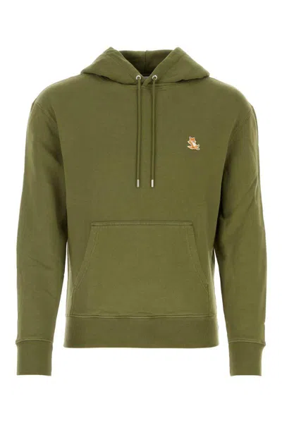 Maison Kitsuné Sweatshirts In Green