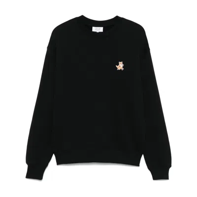 Maison Kitsuné Sweatshirts In Black