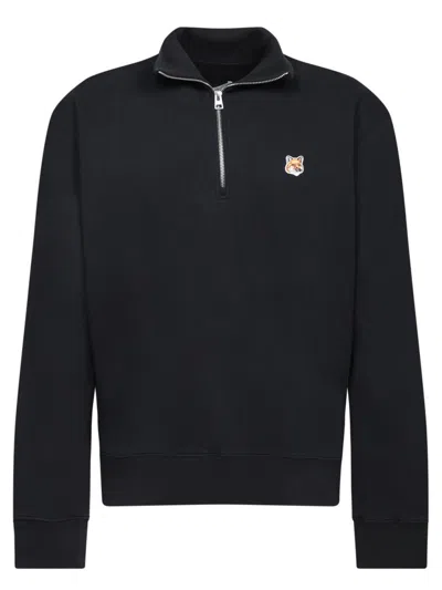 Maison Kitsuné Sweatshirts In Black