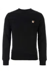 Maison Kitsuné Black Fox Head Long Sleeve T-shirt In Black