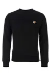 Maison Kitsuné Black Fox Head Long Sleeve T-shirt In Black