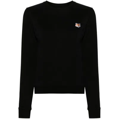 Maison Kitsuné Cotton Sweatshirts In Black