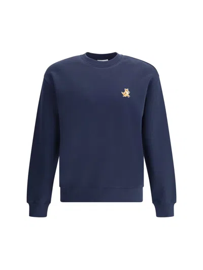 Maison Kitsuné Sweatshirts In Blue