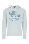 Maison Kitsuné Palais Royal Classic Hooded Sweatshirt In Grey Blue