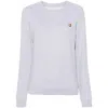 Maison Kitsuné Fox Head Patch Sweatshirt In Gray