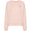 Maison Kitsuné Bold Fox Head Patch Sweatshirt In Pink