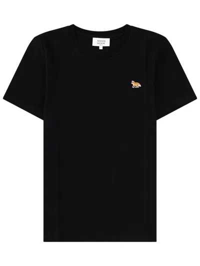 Maison Kitsuné T-shirt "baby Fox" In Black