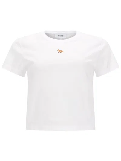 Maison Kitsuné T-shirt "baby Fox" In White