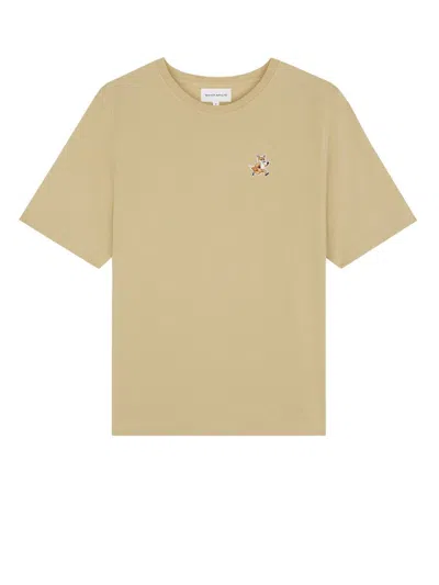 Maison Kitsuné T-shirt In Beige