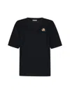 Maison Kitsuné Cotton T-shirt In Black