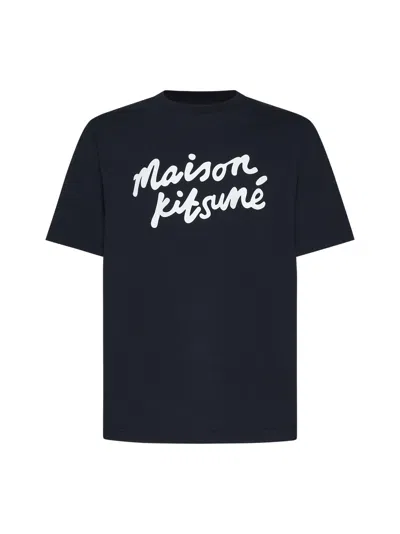 Maison Kitsuné T-shirt In Black/white