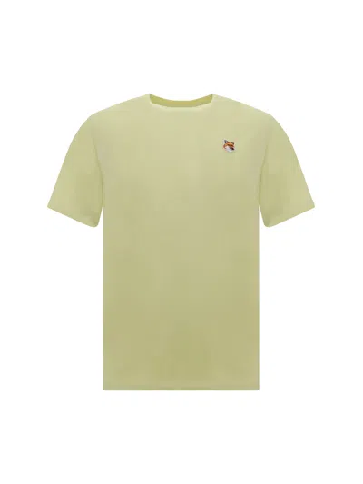 Maison Kitsuné T-shirt In Chalk Yellow