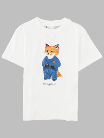 Maison Kitsuné T Shirt Con Stampa In Multi