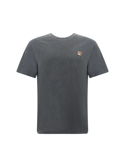 Maison Kitsuné T-shirt In Dark Grey Melenge