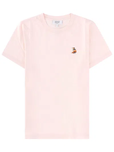 Maison Kitsuné T Shirt "dreaming Fox" In Pink