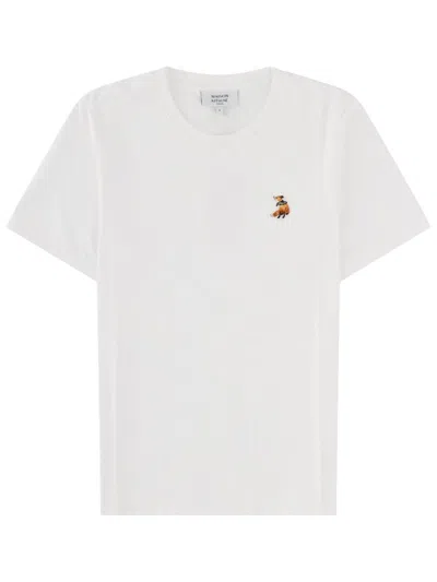 Maison Kitsuné Maison Kitsune 'dreaming Fox' T-shirt In White