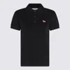 Maison Kitsuné Baby Fox Patch Regular Polo In Black