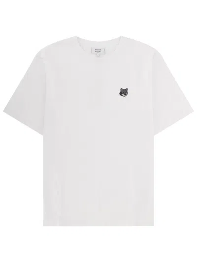 Maison Kitsuné T Shirt "fox Head" In White