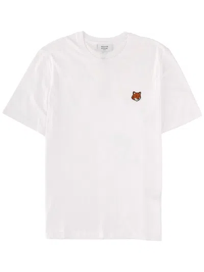 Maison Kitsuné T Shirt "fox Head" In White