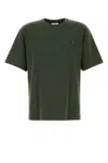 Maison Kitsuné Bold Fox Head Patch Oversize Tee Shirt In Green
