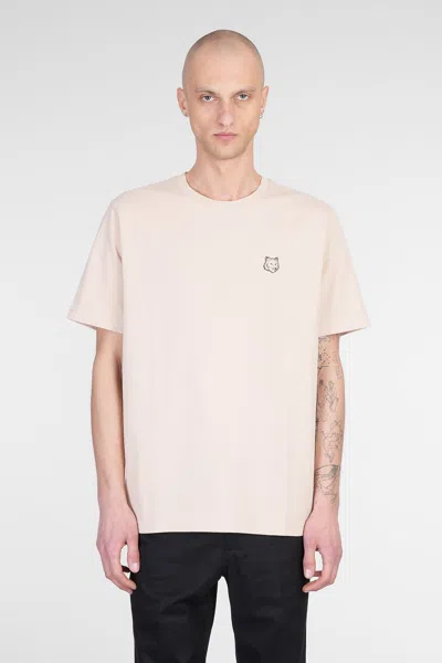 Maison Kitsuné T-shirt In Beige Cotton