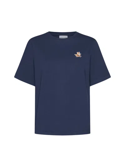 Maison Kitsuné T-shirt In Ink Blue