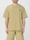 Maison Kitsuné Green Bold Fox Head T-shirt In Beige