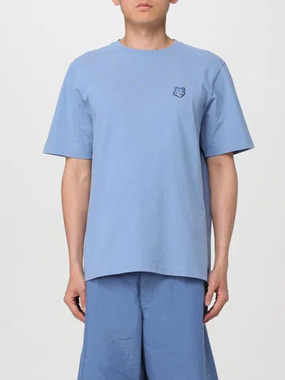 Maison Kitsuné T-shirt  Men Color Blue 1 In Blue 1