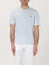 Maison Kitsuné T-shirt  Men Color Gnawed Blue