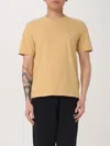 Maison Kitsuné Maison Kitsune Chillax Fox Patch T Shirt In Yellow