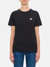 Maison Kitsuné Cotton T-shirt In Black