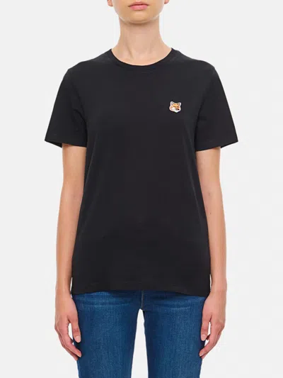 MAISON KITSUNÉ T-SHIRT MAISON KITSUNÉ WOMAN COLOR BLACK,G48000002