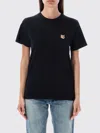 Maison Kitsuné Maison Kitsune' Fox Head Cotton T-shirt In Black