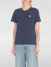Maison Kitsuné T-shirt  Woman Color Blue