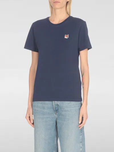 Maison Kitsuné T-shirt  Woman Color Blue