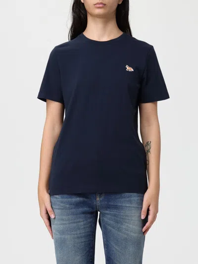Maison Kitsuné T-shirt  Woman Color Blue