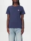 Maison Kitsuné T-shirt  Woman Color Blue In 蓝色